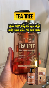 Dầu gội đầu TEA TREE Dầu gội kiềm dầu có tinh chất tràm trà và BHA giúp sạch gầu ngăn ngừa rụng tóc