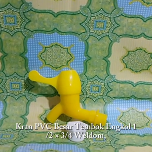 Kran Pvc Besar Tembok Engkol 1/2 X 3/4 Weldom