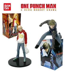 Bandai | Anime ONE PUNCH-MAN Figure Saitama Genos Tatsumaki Standing Figure Toy Pvc Model Anime Peripherals Collection Desktop Ornaments