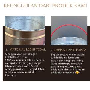 saringan mejikom timtiman kukus nasi steamer nasi penyaring peralatan masak 18Liter dan 2Liter termurah