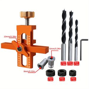 2 in 1 Cabinet Door Installation Positioner 6/8/10mm Rebounder Punched Mounting Jig Wardrobe Cabinet Door Panel Installation