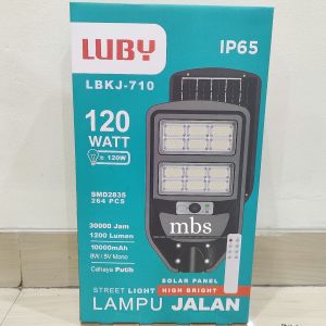 LAMPU JALAN / LAMPU PJU SOLAR PANEL LUBY LBKJ PUTIH 120W-240W