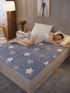 CHT ผ้ารองกันเปื้อน 3ฟู/ 3.5ฟู/ 5ฟู/6ฟู ผ้าคลุมเตียงขนแกะนม นุ่มนอนสบาย ให้อบอู แผ่นกันลื่น - COD