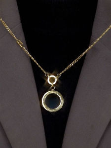 Double-Sided round Pendant Titanium Steel Long Sweater Chain Necklace Roman Numerals Elegant Luxury Fashion Black White Women