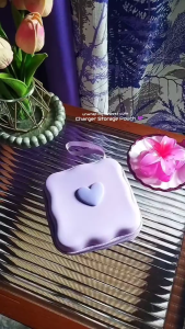 Portable Charger Storage Pack Cute Bow Cable Storage USB Cable Earphone Cable Pack Data Cable Pack Airpods Storage
