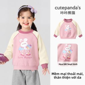 CUTEPANDAS | Áo Hoodie Cho Bé Gái Bé Trai Mùa Xuân 2026 Mới