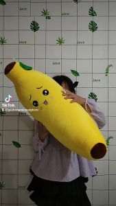 GỐI NẰM CHO BÉ GỐI ÔM NGỦ HÌNH TRÁI CHUỐI SIZE LỚN MỀM MỊN CAO CẤP ẢNH THẬT