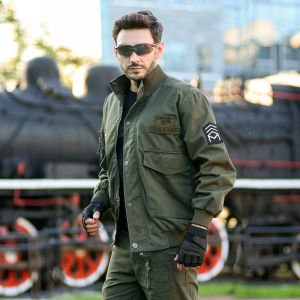 Pure Cotton Camouflage Flight Jacket Mens Outdoor Training Uniform Thickened Winter Spring Autumn Military Style Workwear Coat