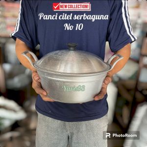 panci citel serbaguna No.10 No.12 dan No.14 wajan citel tutup panci alumunium tebal wajan citel tradisional dengan alumunium cor tebal terbaru dan termurah