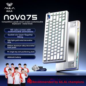 AULA | Customizable Wireless Mechanical Keyboard With Screen Nova75
