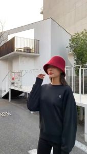 Little.Daisy98 หมวกบักเก็ต หมวกคลุมผม แฟชั่นสไตล์เกาหลี สำหรับผู้หญิง