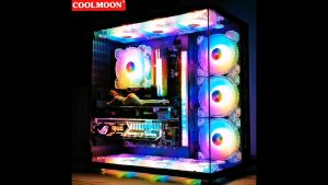 ✨ ชุดพัดลมเคส ✨ COOLMOON Crytal Diamond RGB Fan Case 12 CM.