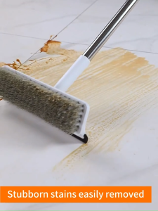 Joybos F12 2 in1Floor brush floor scrubber Broom Multi-Functional Long Handle Hard Bristles Brush