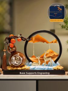 Kisstyle | Wealth Attracting Gourd Shape Flow Sand Painting Ornament