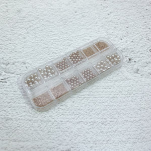 Japanese Style Nail Pearl Jewelry Mixed Small round Three-Dimensional Mixed Nail Decorative Diamond 2024 New Arrival Internet Hot