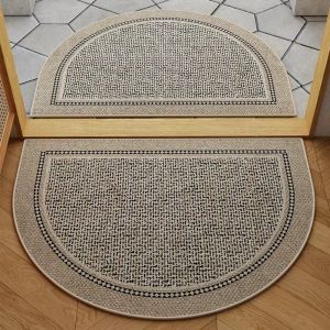 Thảm Trải Sàn Nhung Hình Bán Nguyệt VIKAMA Thảm Trải Sàn Chống Thấm Nước Cao Cấp Thảm Cửa Ra Vào Chống Trượt Phong Cách Hiện Đại Thảm Trang Trí Nhà Cửa