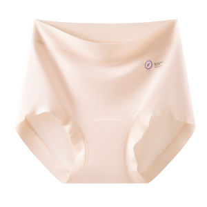 MiiOW | Womens High Waist Modal Cotton Underwear Ice Silk Breathable Briefs Antibacterial Seamless Comfortable Pure Cotton Crotch