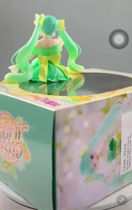Bandai | Hatsune Miku Fruit Theme Figure Set – 2PCS PVC Collectible Statues with Orange & Lime Design Anime Character Figurines
