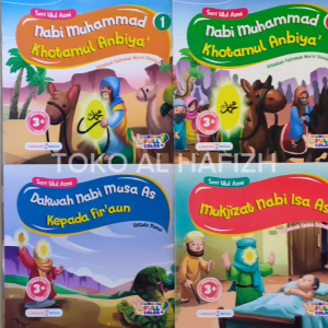 Paket 6 Buku Cerita Anak Bergambar Bilingual Buku Nabi Seri Ulul Azmi - Lingkar Media
