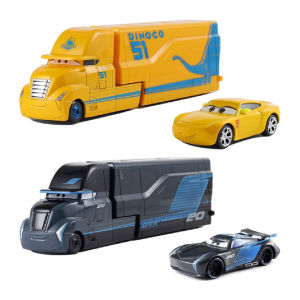 Đồ Chơi Xe Tải Di Động Disney Pixar Cars 2/3 - Lightning McQueen Jackson Storm Cruz Mater Mack - Xe Ô Tô Kim Loại Tỷ Lệ 1:55 Dành Cho Trẻ Từ 4 Tuổi Trở Lên