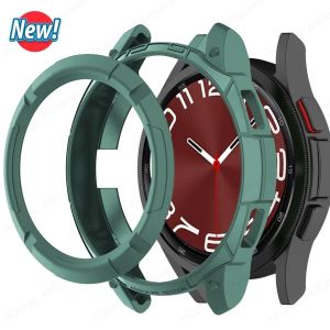 High Quality Silicone Soft TPU Hollow Out Shell Frame Bumper Watch Case For Fossil Gen 6 42mm 44mm Anti-Fingerprints Shockproof Smart Watch Screen Protector