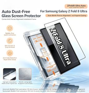 1-2PCS Easy Installation Premium HD Tempered Glass For Samsung Galaxy Z Fold 8 Ultra 7 6 Outer Screen Glass Protector Full Cover