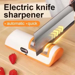 Rechargeable Electric Knife Sharpener Multifunctional Knives Scissor Sharpening Stone Automatic Sharpening Tool Kitchen Gadgets