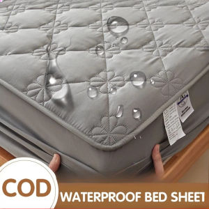  100% Waterproof Mattress Cover Quilted Cotton Bed Cover with Elastic Bands in the 4 Corners Breathable Mattress Protector