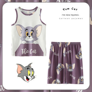 XINQIGUO | Summer Lightweight Children Cartoon Cotton Pajamas