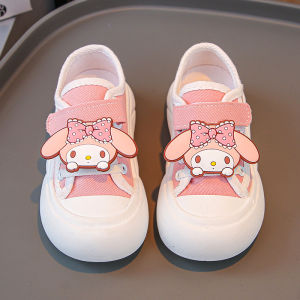 Princess Style Canvas Shoes for Little Girls Spring 2025 New Childrens Low Top Sneakers Casual Comfortable Breathable