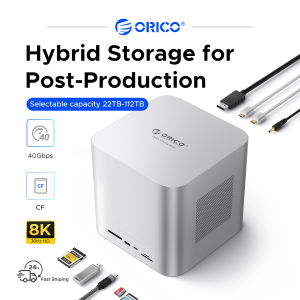 ORICO 10TB ma trận dữ liệu Pro 40gbps bao vây với 3000 MB/giây NVMe SSD để chỉnh sửa tải nhanh cổng kép hỗ trợ Apple Thunderbolt 3/4/usb4