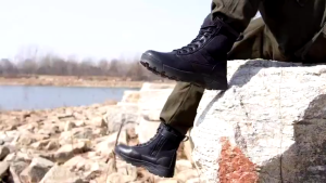 High Quality Men Steel Toe Safety Boots High Cut Work Shoes Men Puncture-Proof Work Boots