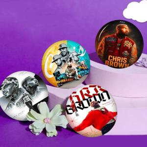 Chris Brown Rapper Classic Movie New Brooches Soft Button Pin Silly Gnarpy On A Skateboard Meme Badge Gamer Collection Gifts