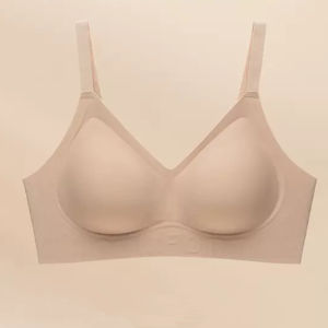Womens Breathable Comfortable Underwear Non-Steel Ring Lifting Bra No Marks Small Breasts Gathering Side Breast Support