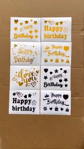 UMI 5/10 inch DIY Happy Birthday BOBO Balloon Belon Sticker Love You Sticker Wedding Birthday Party Decoration 生日快乐波波球贴纸装饰
