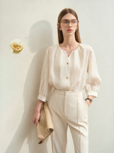 AMII | Áo Suông Tay 3/4 Pha Sợi Mới Hè