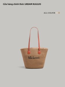 URCDN RDALVO | Resort Style Seaside Straw Tote Bag