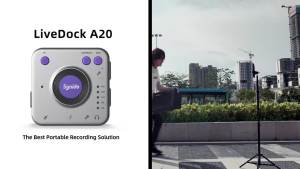 Synido Live Dock A20 pro USB Audio Interface 2026 Upgraded Low Latency Internal Recording for Smartphone Computer
