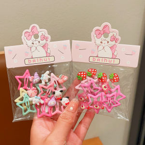 Cute Star Hair Clips for Girls Baby Girl Hair Accessories Korean Style Childrens Fashion Hair Decorations Allmini Brand