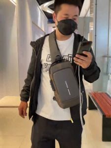 SEN Shop2 กระเป๋า พาย ชาย กระเป๋าคาดอก กระเป๋ามอเตอร์ไซค์ กระเป๋าสะพายข้างผู้ชาย กระเป๋าคาดอกกระเป๋ากีฬาอเนกประสงค์กันขโมยมีรหัสผ่าน กับรูปภาพ 360 บรรจุความสวยงาม