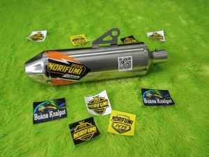 Silincer Norifumi Rocket 4 Titanium untuk CRF KLX WR DTRACKER dll