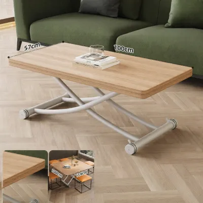 OLEPA | Multi-functional Folding Extendable Dining Table and Coffee Table for Small Spaces
