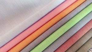 Spring Summer 50 Yarn Count High-Density Pure Cotton Dyed Striped Fabric For Linings