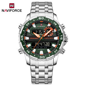 NAVIFORCE Fashion Brand Black Gold Men Watch Fashion Luxury Quartz Wrist Watches Sport Waterproof Stainless Steel Strap NF9234