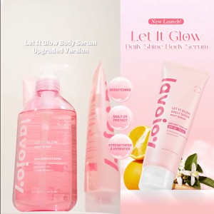 LAVOJOY LET IT GLOW DAILY SHINE BODY SERUM DELICATE ROSE 180ML