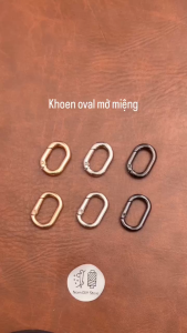 Khoen Oval Mở Miệng Hợp Kim Kẽm 20mm 22.5mm | Khoen Lò Xo Oval Xi Mạ Điện Chống Bong Tróc | Phụ Kiện Đồ Da Handmade