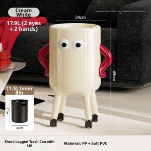 DOLANX | No Bending Required Luxury High-capacity Garbage Bin