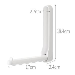 Hanger Storage Rack Clothes Rack Hook Wall Hanging Balcony Storage Rack Free Punching Foldable