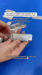 Penanda Buku Bookmarks "Bismillah" Acrylic Premium Event Gift Planner 3 Color Available