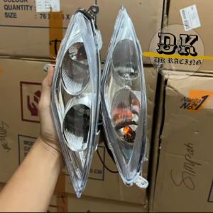 sen assy  depan JUPITER MX lama  / jup mx lama old / mx lama old / sen set lengkap DEPAN  / sen set DEPAN  ( mika +refelktor +Lampu +kabel) Costum Oren Orange